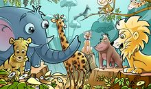 老虎开森林大会