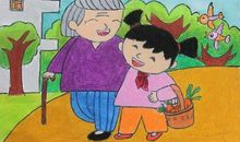 我和妈妈去买菜