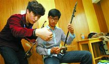 和二胡老师一起去上班