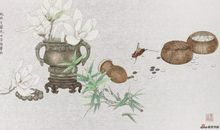 闲敲棋子落灯花