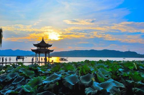 夕阳下的风景