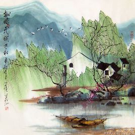 一片柳树