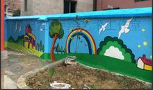 文化墙上的世界