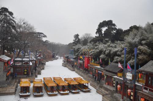 大汉参观雪