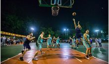 一场激烈精彩的篮球赛