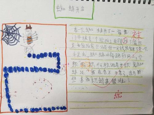 蜘蛛开店写400个字