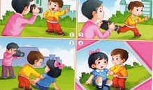 二年级看图写话送花