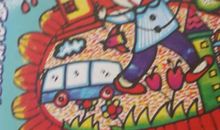 捉蝌蚪看图说话