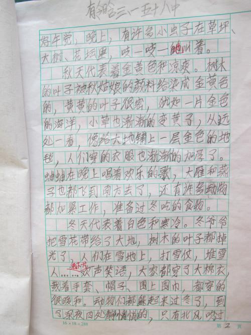 日记中有300个字
