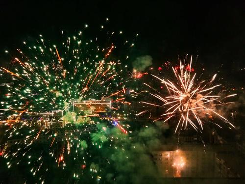 在除夕看烟花