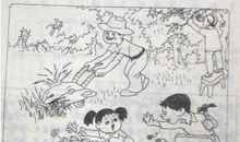 二年级看图写话关于友情