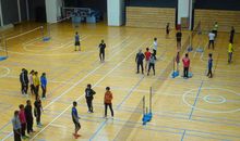 一次羽毛球训练