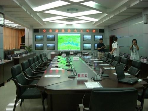 参观萧山消防指挥中心