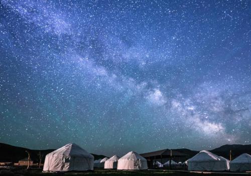 住在繁星点点的天空