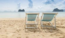 我在沙滩上看太阳