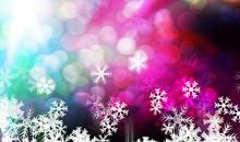 五颜六色的雪花