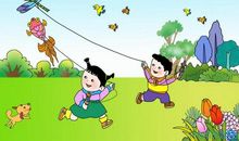 放风筝看图写话三年级下册