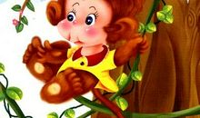 猴子摘桃看图写话