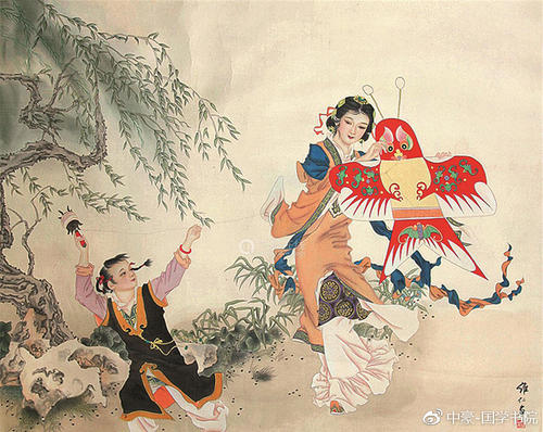 风筝在清明节上飞
