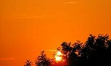 橙色黄昏