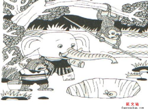 小绵羊和大灰狼看图片写字