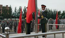 庄严的升旗仪式