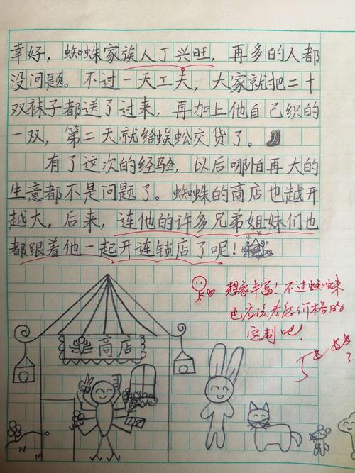 二年级蜘蛛开店继续