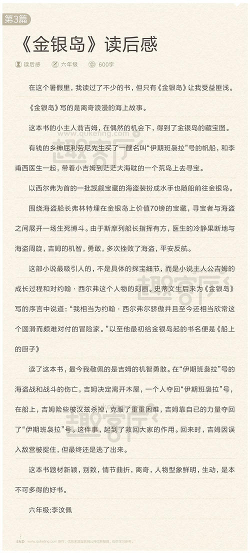 关于金银岛的思考