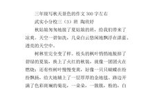 迷人的秋天作文300字