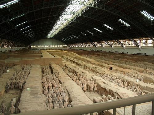 参观西安秦兵马俑