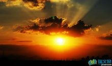 描写夕阳的作文