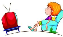 爱看电视的一家子