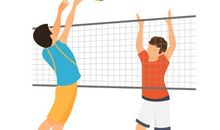 我学会了打排球