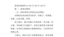 小小动物园四年级作文300字