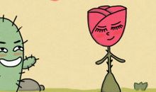 仙人掌和玫瑰花