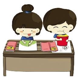 在同一张桌子上