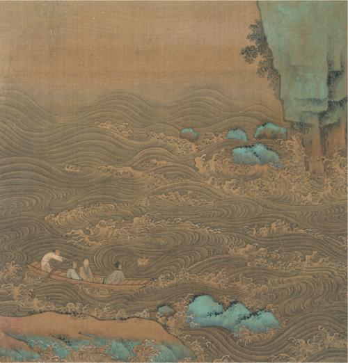 东坡站在红崖上