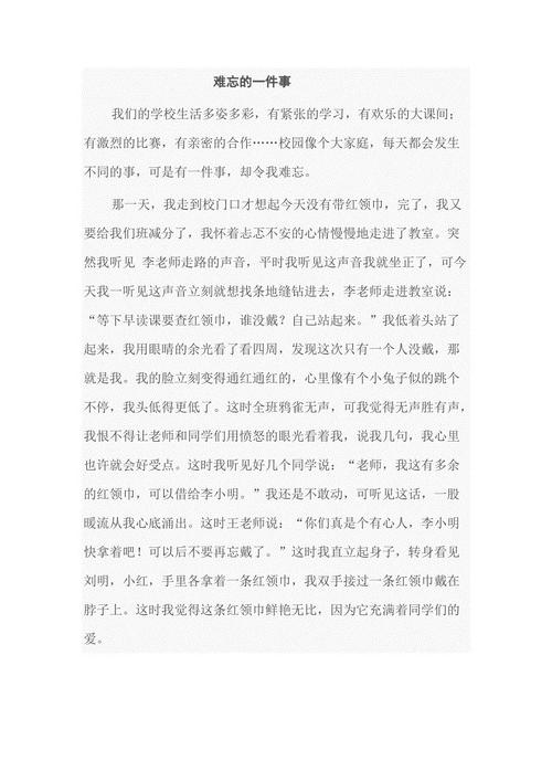 校园难忘的活动