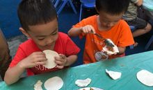 第一次学包饺子