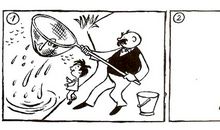 一对幽默的父与子