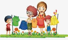 我学会了晾衣服