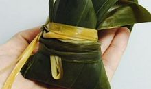 我第一次学会了做粽子