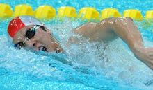 激烈的游泳比赛