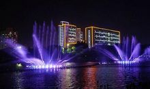 美丽的水舞表演