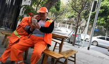 清洁工人，你们辛苦了