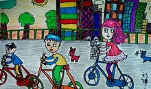 水上乐园快乐的一天