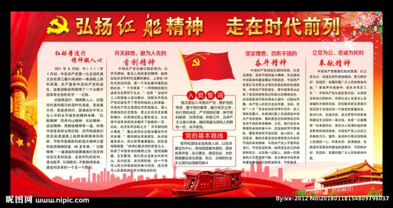 关于红船精神的构图