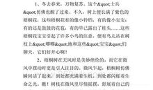 描写梧桐树的作文