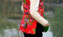 姥姥的红棉马甲