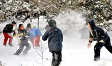 我们一起打雪仗